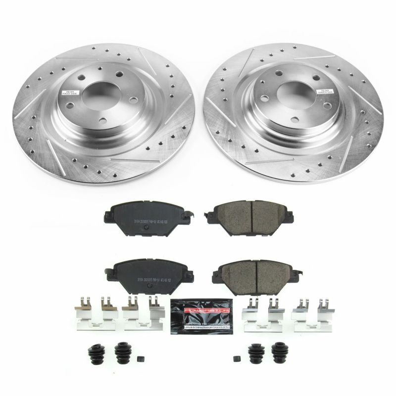 Power Stop Rear Z23 Evolution Sport Brake Kit Mazda CX - 9 2016 - 21 | K7742 - JDMuscleBrake KitspsbK7742
