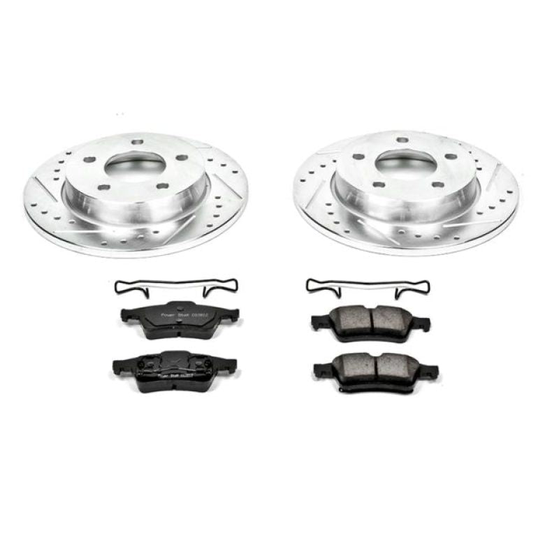 Power Stop Rear Z23 Evolution Sport Brake Kit Mazda Mazdaspeed 3 2004 - 2005 | K124 - JDMuscleBrake KitspsbK124