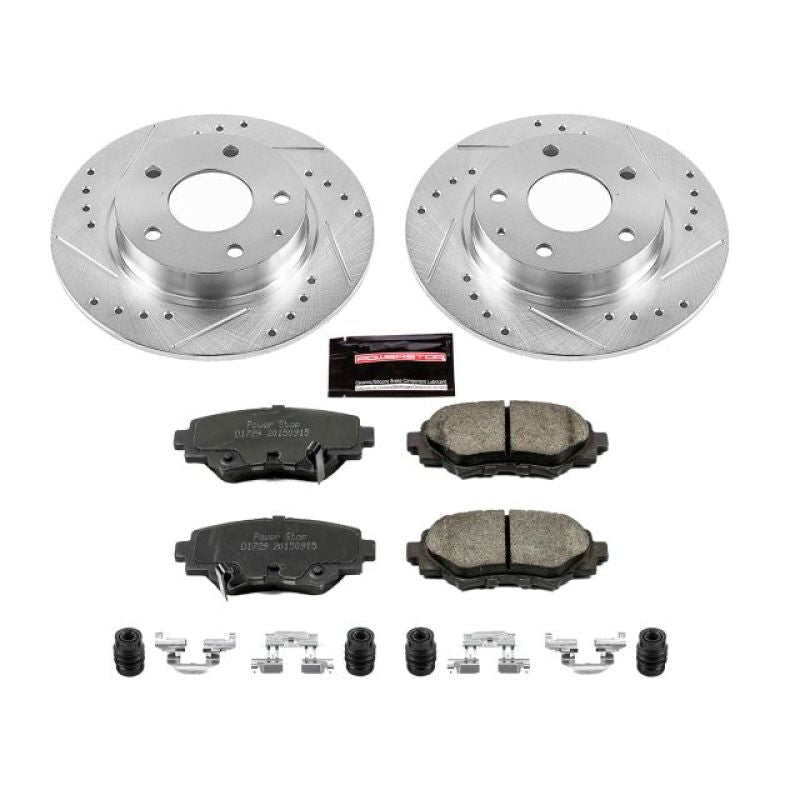 Power Stop Rear Z23 Evolution Sport Brake Kit Mazda Mazdaspeed 3 2014 - 2016 | K6963 - JDMuscleBrake KitspsbK6963