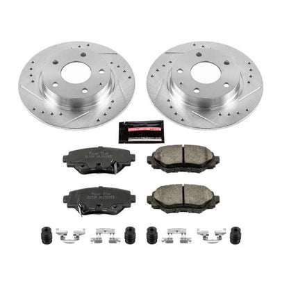 Power Stop Rear Z23 Evolution Sport Brake Kit Mazda Mazdaspeed 3 2014 - 2016 | K6963 - JDMuscleBrake KitspsbK6963