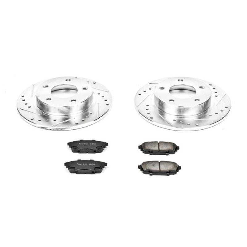 Power Stop Rear Z23 Evolution Sport Brake Kit Mazda Protege 2001 - 2003 | K792 - JDMuscleBrake KitspsbK792