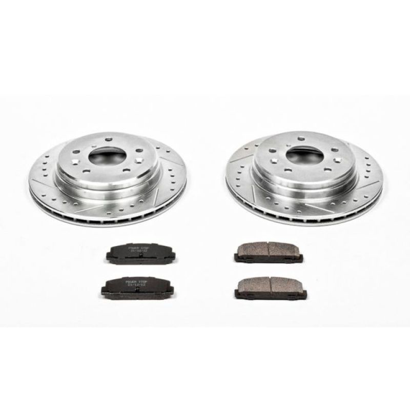 Power Stop Rear Z23 Evolution Sport Brake Kit Mazda RX - 7 1986 - 1991 | K472 - JDMuscleBrake KitspsbK472