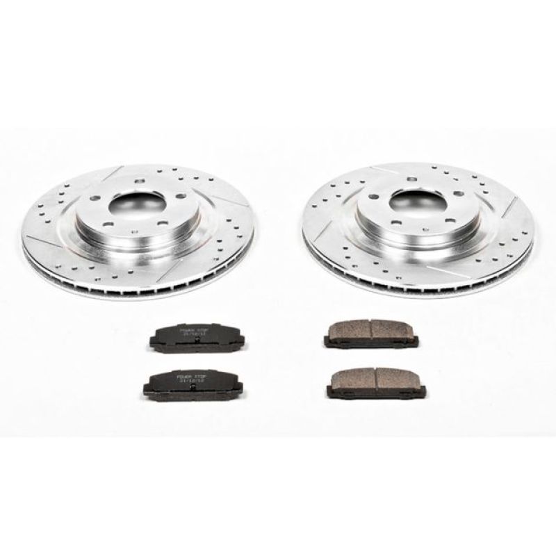 Power Stop Rear Z23 Evolution Sport Brake Kit Mazda RX - 7 1993 - 1995 | K4835 - JDMuscleBrake KitspsbK4835
