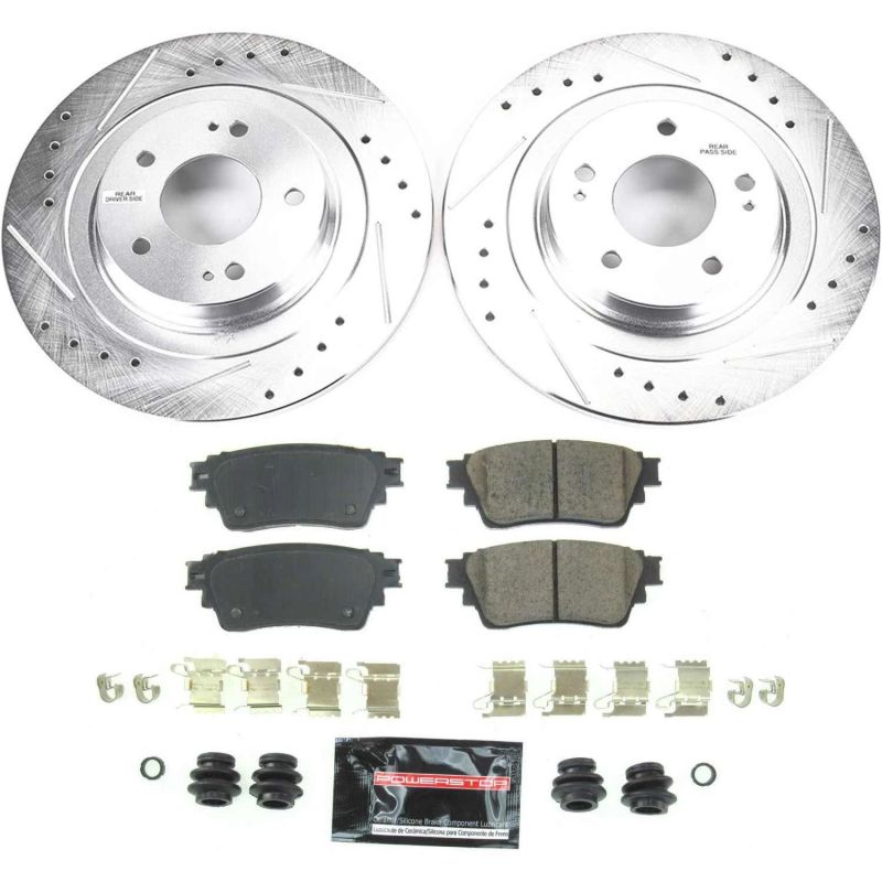 Power Stop Rear Z23 Evolution Sport Brake Kit Mitsubishi Eclipse Cross 2018 - 2020 / Outlander 2017 - 2020 | K8381 - JDMuscleBrake KitspsbK8381