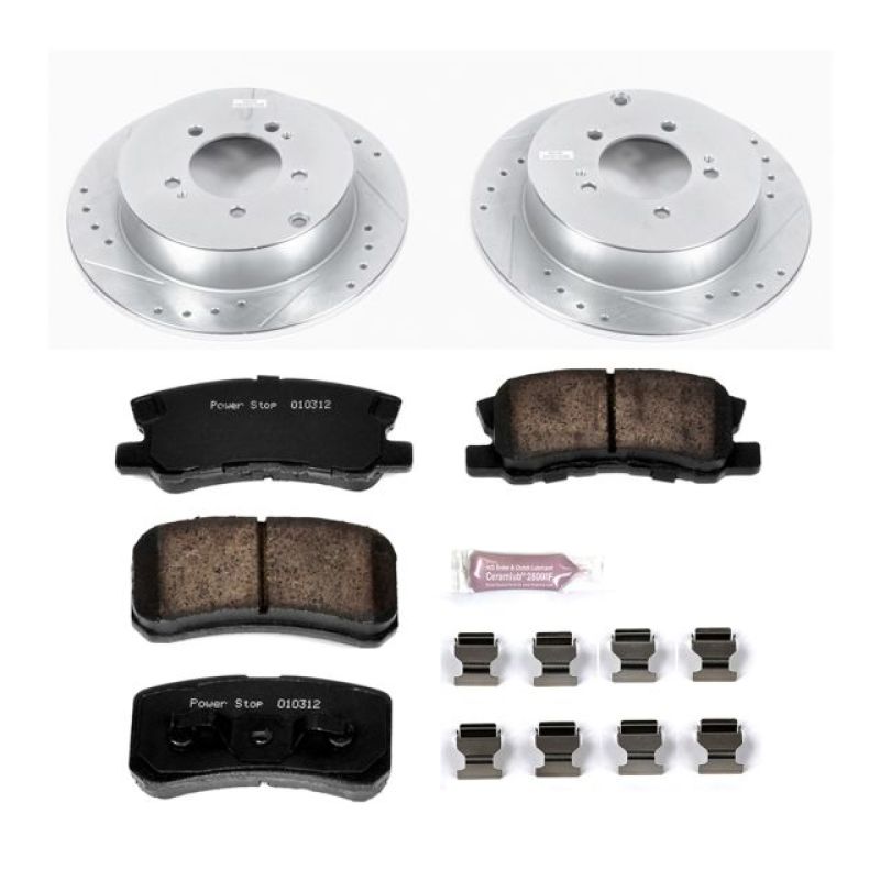 Power Stop Rear Z23 Evolution Sport Brake Kit Mitsubishi Outlander 2007 - 2013 / Lancer 2009 - 2015 | K5499 - JDMuscleBrake KitspsbK5499