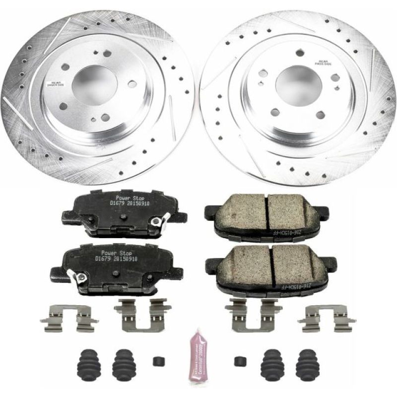 Power Stop Rear Z23 Evolution Sport Brake Kit Mitsubishi Outlander 2014 - 2018 / Outlander Sport 2013 - 2020 | K6976 - JDMuscleBrake KitspsbK6976