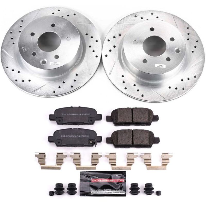 Power Stop Rear Z23 Evolution Sport Brake Kit Nissan 370Z 2018 - 2019 / Maxima 2018 - 21 | K8062 - JDMuscleBrake KitspsbK8062