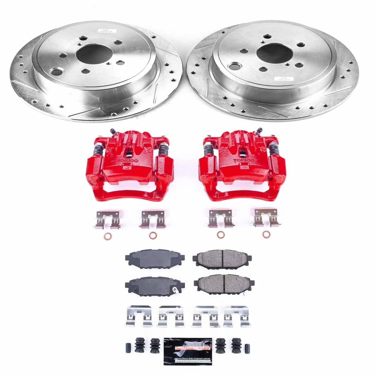 Power Stop Rear Z23 Evolution Sport Brake Kit w/ Calipers Subaru Legacy 2010-2014 / Outback 2010-2014 | KC4631A - JDMuscleBrake KitspsbKC4631A