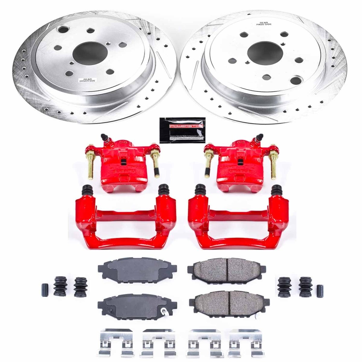 Power Stop Rear Z23 Evolution Sport Brake Kit w/ Calipers WRX 15-2020 | KC6977 - JDMuscleBrake KitspsbKC6977