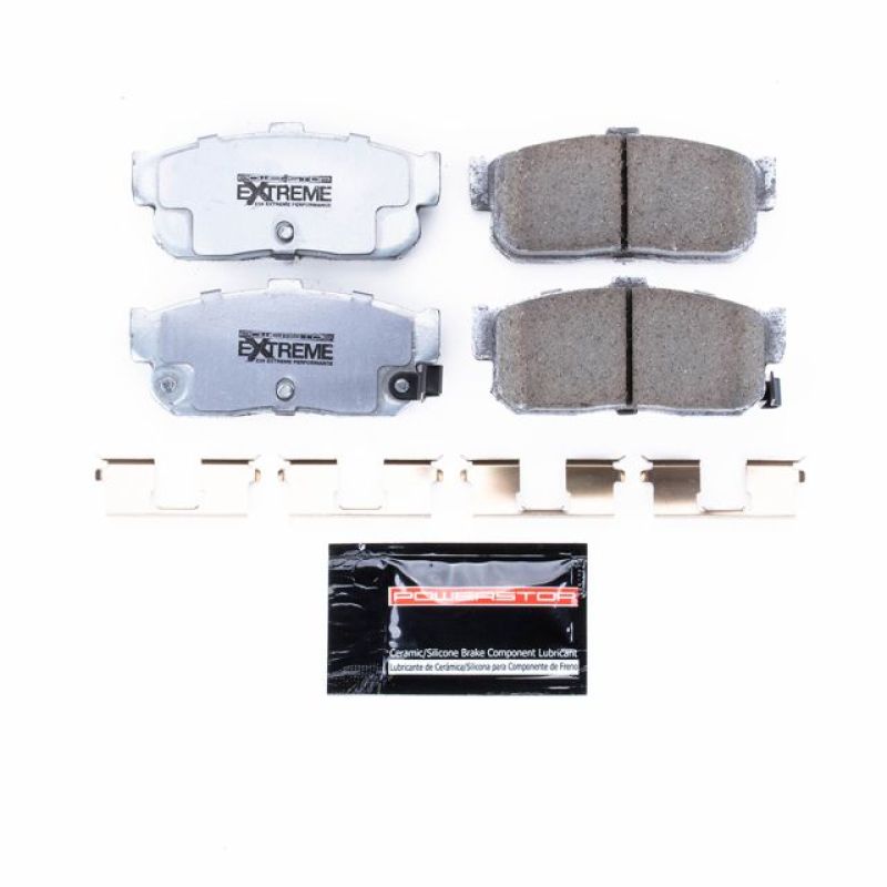 Power Stop Rear Z26 Extreme Street Brake Pads w/ Hardware Infiniti G20 1991 - 2001 / I30 1996 - 2001 / Nissan Altima 1993 - 2001 / Maxima 1989 - 2001 / Sentra 2000 - 2001 | Z26 - 540 - JDMuscleBrake PadspsbZ26-540