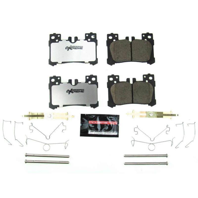 Power Stop Rear Z26 Extreme Street Brake Pads w/ Hardware Lexus LC500 2018 - 2020 / LC500h 2018 - 2020 / LS500 2018 - 2020 / LS500h 2019 | Z26 - 2063 - JDMuscleBrake PadspsbZ26-2063