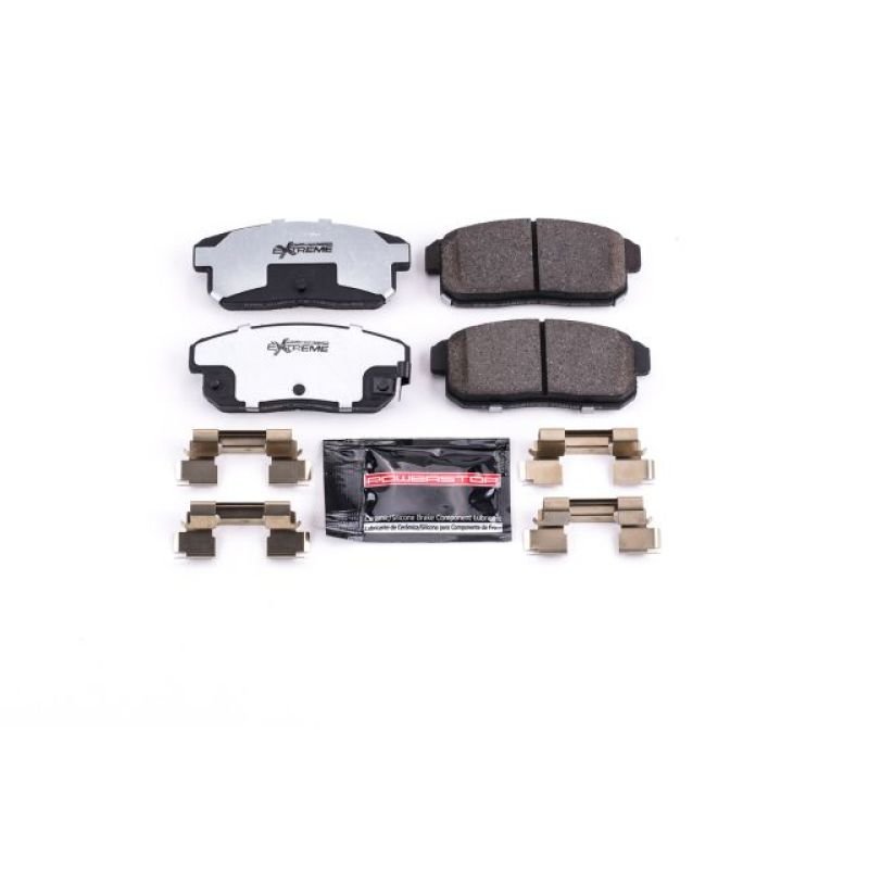 Power Stop Rear Z26 Extreme Street Brake Pads w/Hardware Mazda RX - 8 2004 - 2011 | Z26 - 1008 - JDMuscleBrake PadspsbZ26-1008