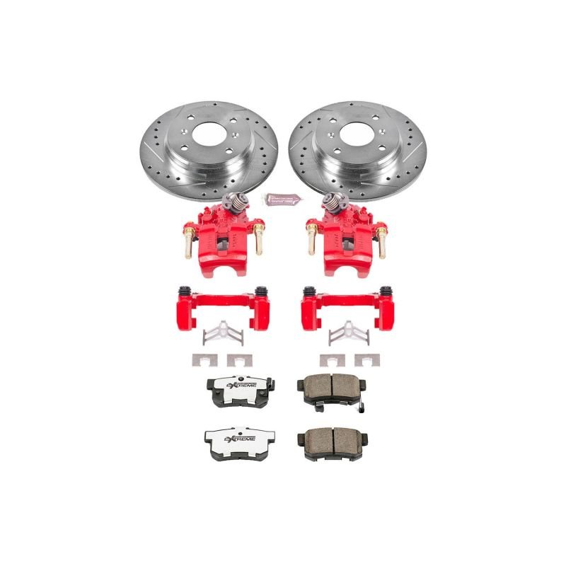Power Stop Rear Z26 Street Brake Kit w/ Calipers Honda Prelude 1992 - 1996 | KC407 - 26 - JDMuscleBrake KitspsbKC407-26
