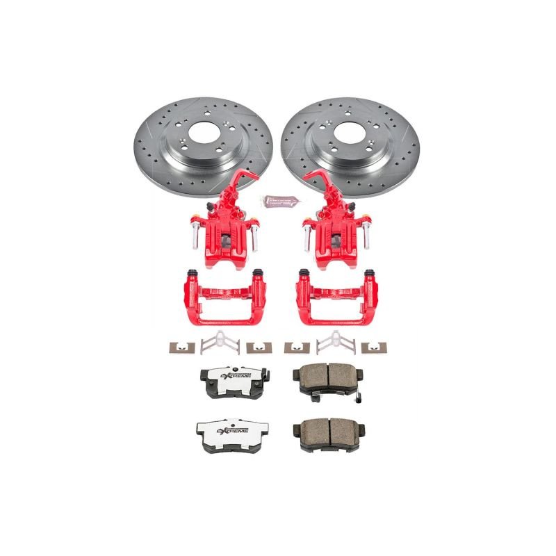 Power Stop Rear Z26 Street Brake Kit w/ Calipers Honda S2000 2000 - 209 | KC2310 - 26 - JDMuscleBrake KitspsbKC2310-26