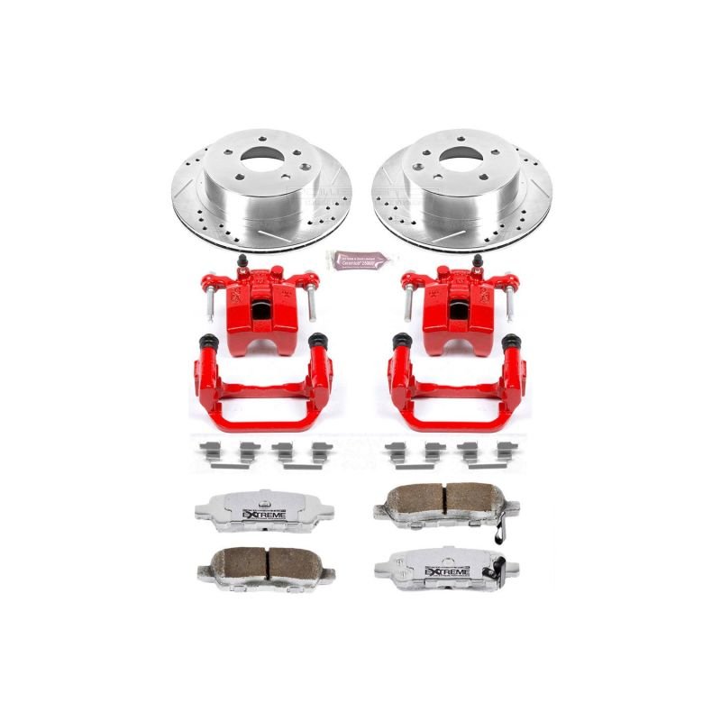 Power Stop Rear Z26 Street Brake Kit w/ Calipers Infiniti G35 2003 - 2005 / Nissan 350Z | KC103 - 26 - JDMuscleBrake KitspsbKC103-26