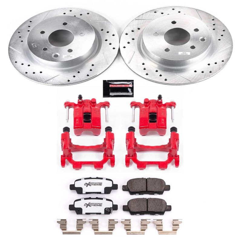 Power Stop Rear Z26 Street Brake Kit w/ Calipers Nissan 370Z 2018 - 2019 | KC8062 - 26 - JDMuscleBrake KitspsbKC8062-26