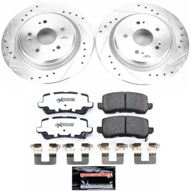 Power Stop Rear Z26 Street Warrior Brake Kit Acura TLX 15 - 2019 | K7216 - 26 - JDMuscleBrake KitspsbK7216-26