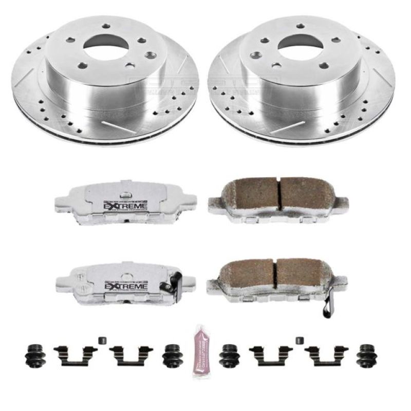 Power Stop Rear Z26 Street Warrior Brake Kit Infiniti G35 2003 - 2005 / Nissan 350Z | K103 - 26 - JDMuscleBrake KitspsbK103-26