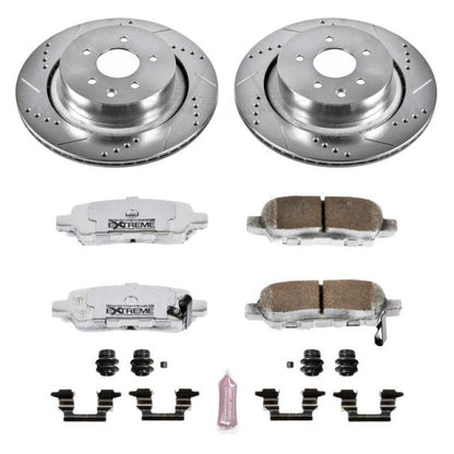 Power Stop Rear Z26 Street Warrior Brake Kit Infiniti G35 2007 - 2008 / G37 2008 - 2013 / Q60 2014 - 2015 | K2986 - 26 - JDMuscleBrake KitspsbK2986-26