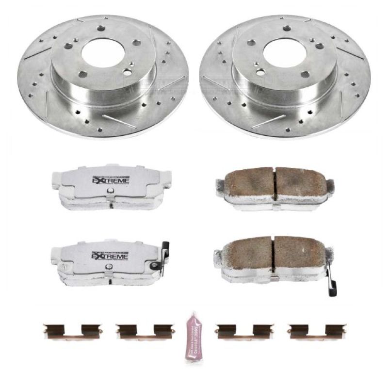 Power Stop Rear Z26 Street Warrior Brake Kit Infiniti I30 1996 - 2001 / Nissan Maxima 1995 - 2001 | K1168 - 26 - JDMuscleBrake KitspsbK1168-26