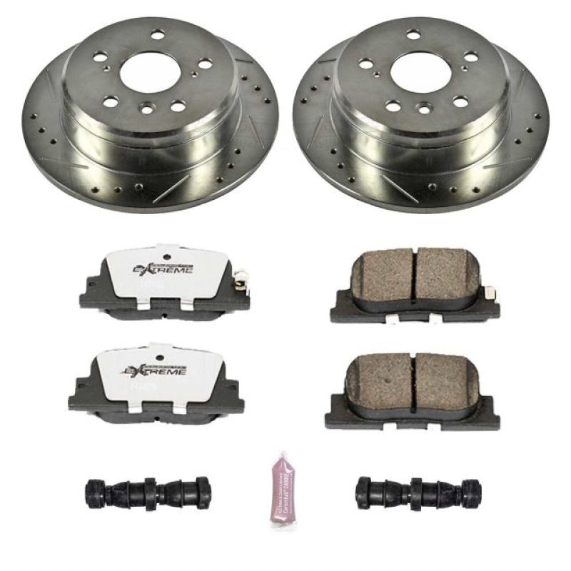 Power Stop Rear Z26 Street Warrior Brake Kit Lexus ES300 2000 - 2001/Toyota Camry 2000 - 2001 | K1084 - 26 - JDMuscleBrake KitspsbK1084-26