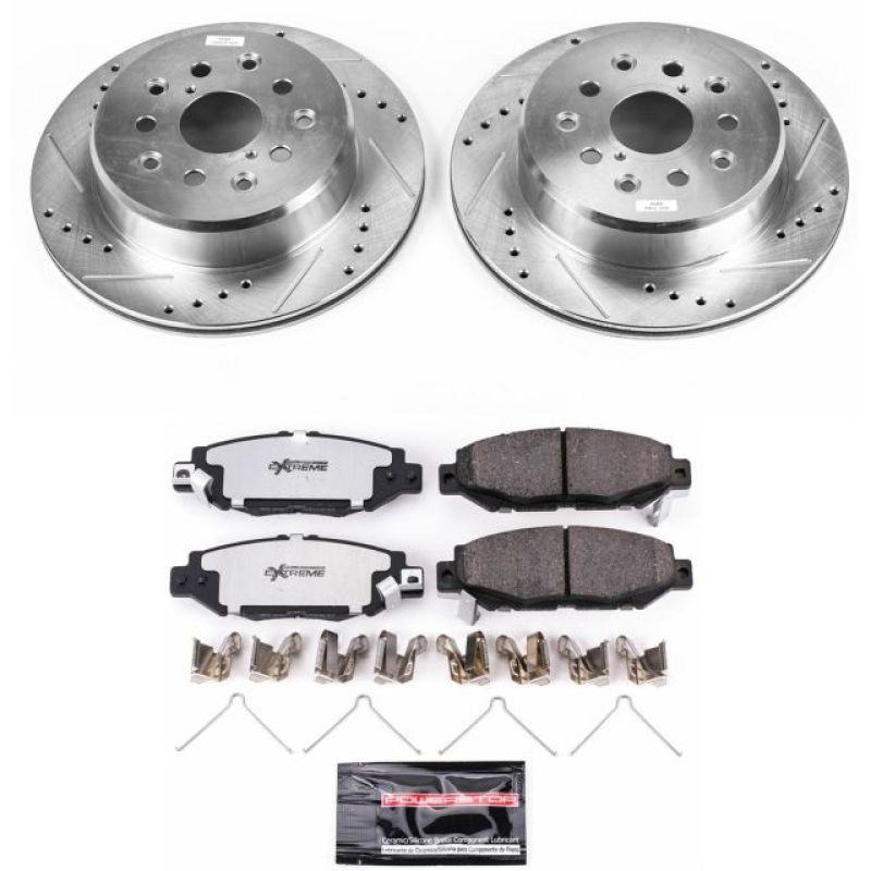 Power Stop Rear Z26 Street Warrior Brake Kit Lexus GS300 1993 - 1997 / Toyota Supra 1993 - 1998 | K1080 - 26 - JDMuscleBrake KitspsbK1080-26