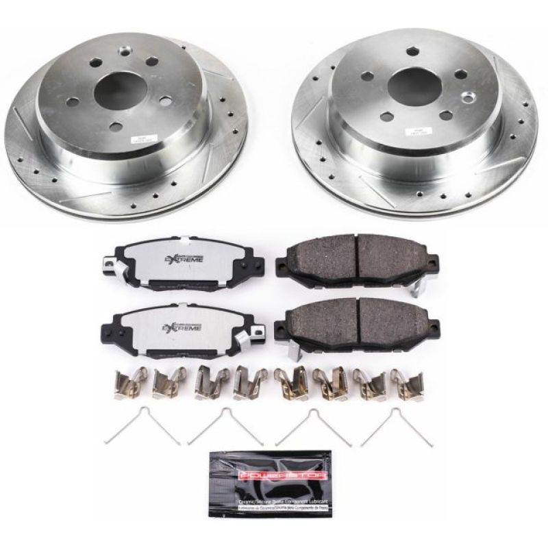Power Stop Rear Z26 Street Warrior Brake Kit Lexus SC300 1992 - 1998 | K1072 - 26 - JDMuscleBrake KitspsbK1072-26