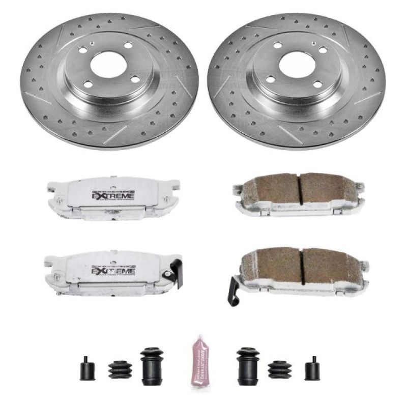 Power Stop Rear Z26 Street Warrior Brake Kit Mazda Miata 2001 - 2006 | K5267 - 26 - JDMuscleBrake KitspsbK5267-26