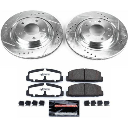 Power Stop Rear Z26 Street Warrior Brake Kit Mazda RX - 7 1993 - 1995 | K4835 - 26 - JDMuscleBrake KitspsbK4835-26
