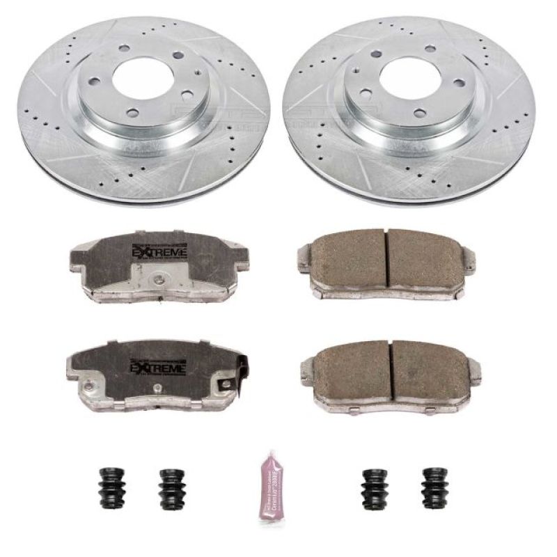 Power Stop Rear Z26 Street Warrior Brake Kit Mazda RX - 8 2004 - 2011 | K3146 - 26 - JDMuscleBrake KitspsbK3146-26