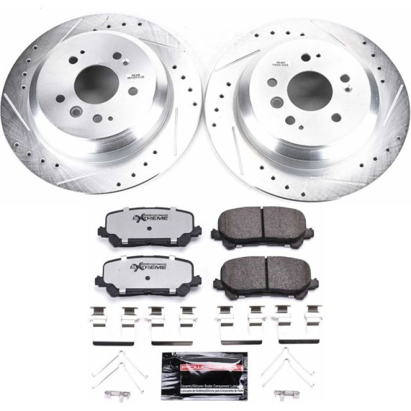 Power Stop Rear Z36 Truck & Tow Brake Kit Honda Pilot 2016 - 21 / Ridgeline 2017 - 21 / Passport 2019 - 21 | K7727 - 36 - JDMuscleBrake KitspsbK7727-36