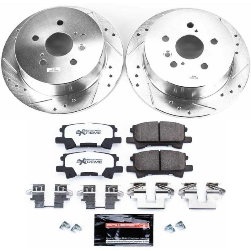Power Stop Rear Z36 Truck & Tow Brake Kit Lexus RX330 2004 - 2006 / RX350 2007 - 2009 / RX400h 2006 - 2008 / Toyota Highlander 2004 - 2007 | K5333 - 36 - JDMuscleBrake KitspsbK5333-36
