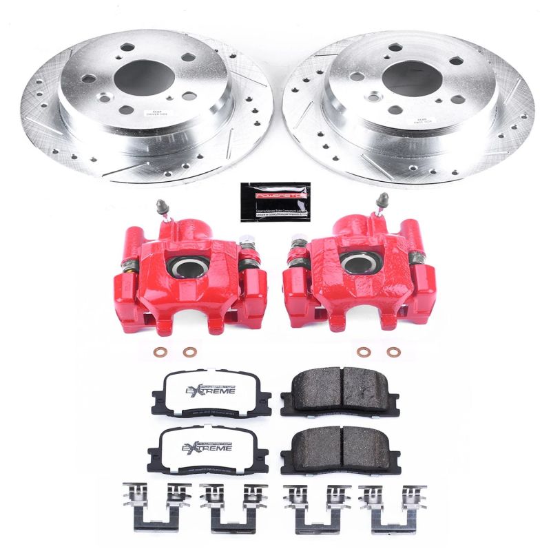 Power Stop Rear Z36 Truck & Tow Brake Kit w/ Calipers Lexus ES300 2002 - 2006 / Toyota Camry 2002 - 2006 | KC2418 - 36 - JDMuscleBrake KitspsbKC2418-36