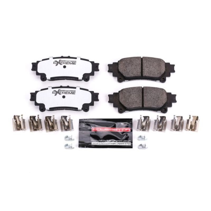 Power Stop Rear Z36 Truck & Tow Brake Pads w/ Hardware Lexus RX350 2010 - 2015 / RX450h 2010 - 2015 / Toyota Sienna 2011 - 2020 / Highlander 2014 - 2019 / Prius V 2012 - 2017 / Mirai 2016 - 2019 | Z36 - 1391 - JDMuscleBrake PadspsbZ36-1391