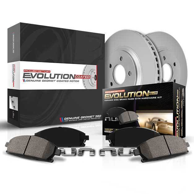 Power Stop Z17 Evolution Coated Brake Kit - Front | 2006-2007 Subaru WRX (CRK2367)-psbCRK2367-CRK2367-Brake Kits-Power Stop-JDMuscle