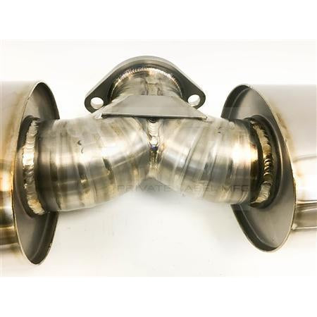 Private Label Mfg Power Driven Titanium Exhaust - Evo X 08-15 V2-PLM-EXH-TI-EVOX-V2-Cat Back Exhaust System-Private Label Mfg.-JDMuscle