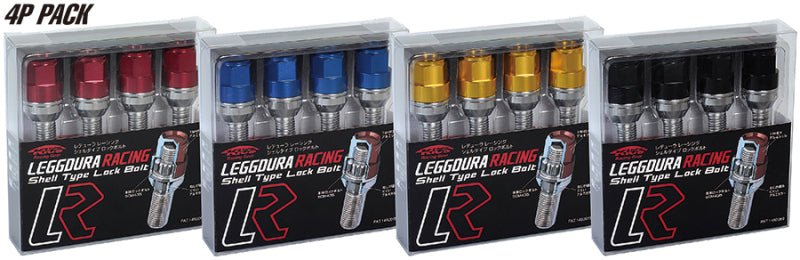 Project Kics 12x1.50 60 Deg 28mm Leggdura Shell Type Bolt & Lock Set - Blue - JDMuscleNon - CategorizedpjkWLB128U