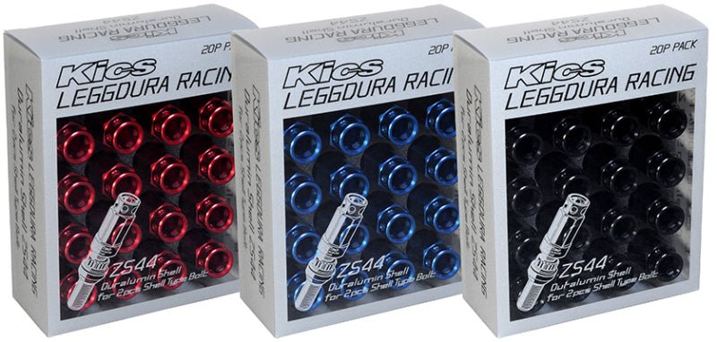 Project Kics 12x1.50 60 Deg 28mm Leggdura Shell Type Bolt & Lock Set - Blue - JDMuscleNon - CategorizedpjkWLB128U