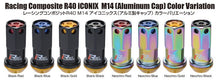 Project Kics 16+4 Black Lock & Lug Nuts R40 Iconix - 14X1.25 | Black Cap | WRIA15KK - JDMuscleLug NutspjkWRIA15KK