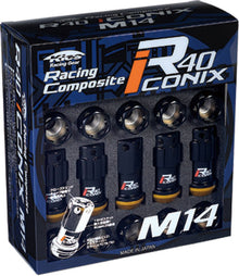 Project Kics 16+4 Black Lock & Lug Nuts R40 Iconix - 14X1.50 | RI - 14KA - JDMuscleLug NutspjkRI-14KA
