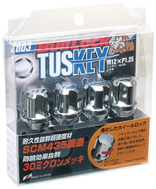 Project Kics Chrome Wt603 Tuskey 12X1.25 4 Locks + 1 Key - Silver - JDMuscleNon - CategorizedpjkWT603