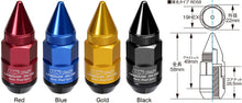 Project Kics Leggdura Racing 58mm Dangan Shell Type Lug Nut 16 Pcs + 4 Locks 12X1.25 Blue | WRD5813U - JDMuscleLug NutspjkWRD5813U