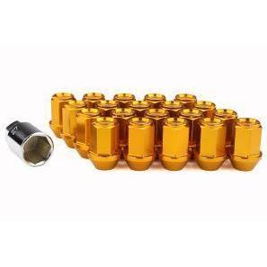 Project Kics Leggdura Racing Lug Nuts Yellow Gold M12X1.25 - Universal-WKIZ3O-Lug Nuts-Project KICS-JDMuscle