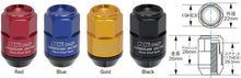 Project Kics Leggdura Racing Shell Type Lug Nut 35mm Closed - End Look 16 Pcs + 4 Locks 12X1.25 Black | WCL3513K - JDMuscleLug NutspjkWCL3513K