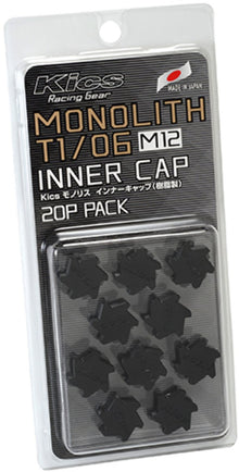 Project Kics M12 Monolith Cap - Black | Only Works For M12 Monolith Lugs - 20 Pcs - JDMuscleNon - CategorizedpjkWCMF1K
