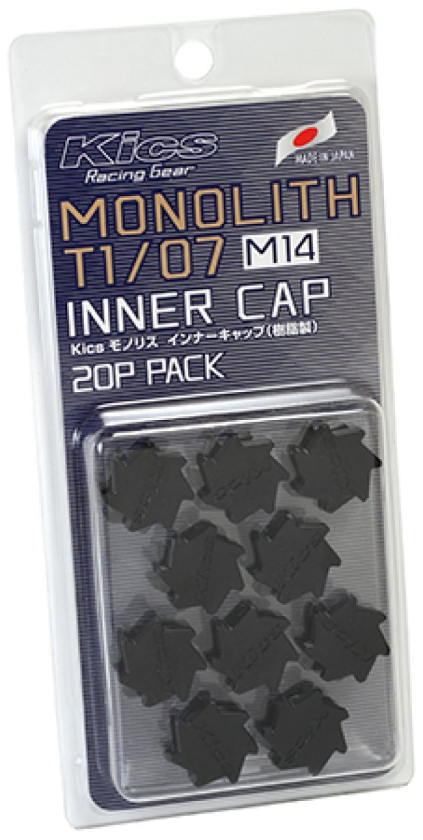 Project Kics M14 Monolith Cap - Black | Only Works For M14 Monolith Lugs - 20 Pcs - JDMuscleNon - CategorizedpjkWCMF4K