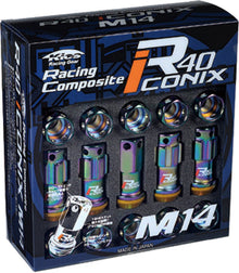 Project Kics R40 ICONIX M14 - LOCK & NUT SET | RI - 14NA - JDMuscleLug NutspjkRI-14NA