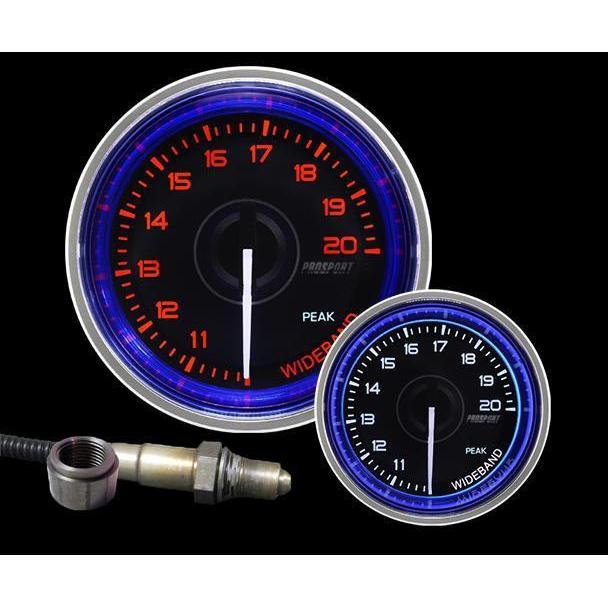 Prosport 52mm Crystal Blue/White Wideband Air Fuel Ratio Kit - Universal-216CLSNWAAFR4.9U-WO-NW-Air Fuel Ratio Gauges-Prosport-JDMuscle