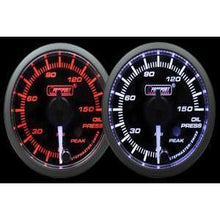 Prosport 52mm Oil Pressure Premium White Pointer Clear Lens Gauge - Amber/White - Universal