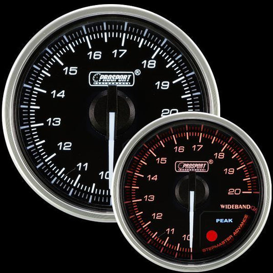 Prosport 52mm Supreme Wideband Digital Air Fuel Ratio Kit - Amber/White - Universal-216CLSDWAAFR4.9U-WO-NW-Air Fuel Ratio Gauges-Prosport-JDMuscle